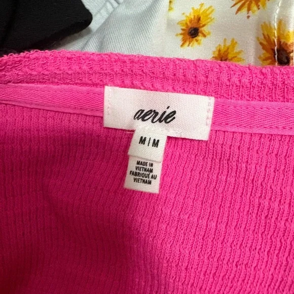 Aerie Fuchsia Button-Front Tank Top - Picture 3 of 3